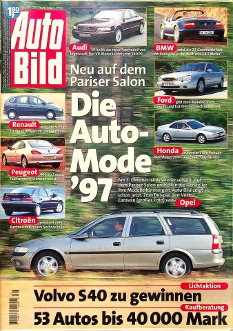 Deckblatt Auto Bild (39/1996)
